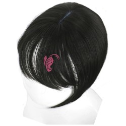 Peruca calota din fibra Kanekalon 360 grade Cod CYF7273-4 Brunet Natural  - 17 cm lungime stil bob